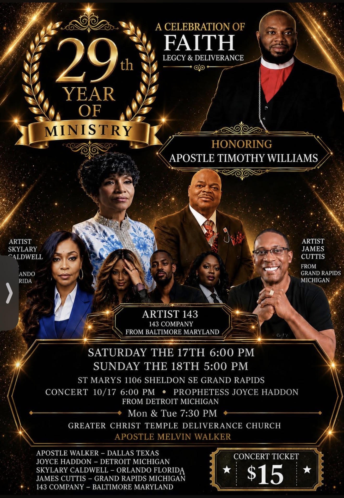 29TH YEAR OF MINISTRY CELEBRATION — GRAND RAPIDS